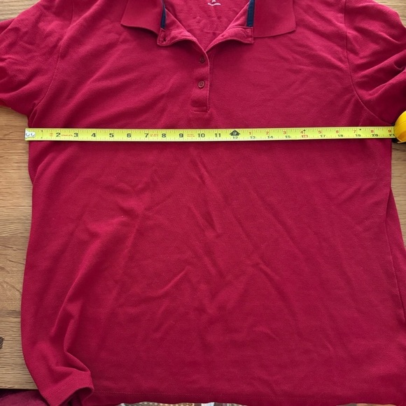 Tsla Red Short Sleeve Polo Button Shirt - Picture 5 of 5